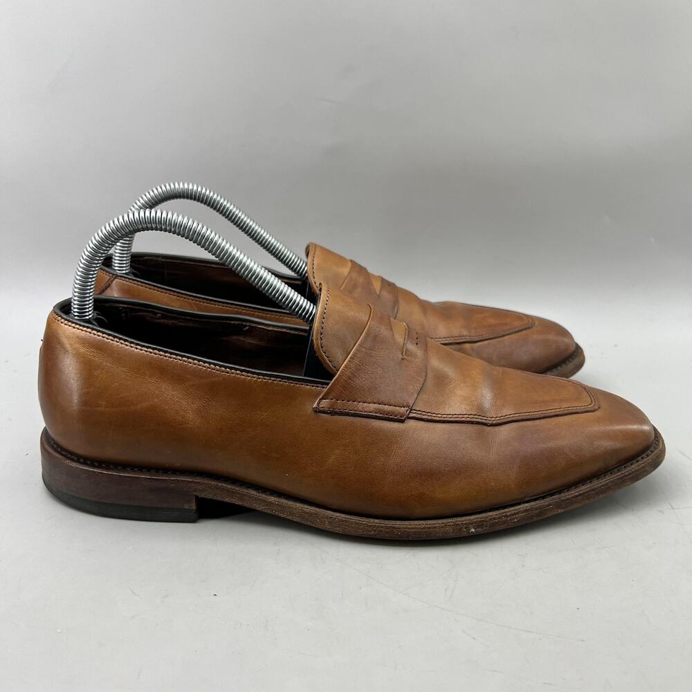 Allen Edmonds Melrose Penny Loafers Men Size 8 D Brown Leather Slip On Low Shoes